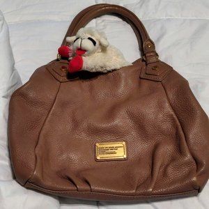 MARC JACOBS LEATHER PURSE - AUTHENTIC - TAN LEATHER SATCHEL STYLE